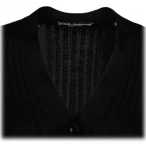 Dolce & Gabbana - Black Wool Sweater - Dolce & Gabbana Exclusive Luxury Collection - Avvenice