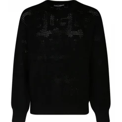 Dolce & Gabbana - Black Virgin Wool Jumper - Dolce & Gabbana Exclusive Luxury Collection - Avvenice