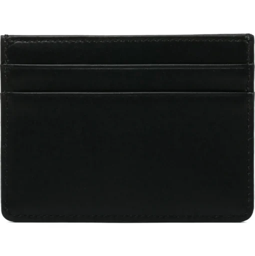 Dolce & Gabbana - Black and Grey Calf Leather Logo Jacquard Card Holder - Dolce & Gabbana Exclusive Luxury Collection - Avvenice
