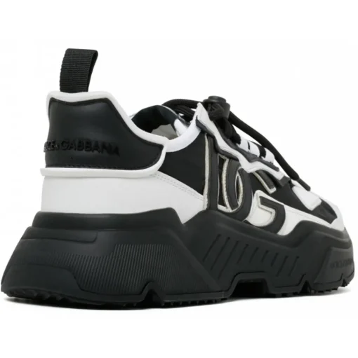 Dolce & Gabbana - Black and White Leather Day Master Sneakers - Dolce & Gabbana Exclusive Luxury Collection - Avvenice