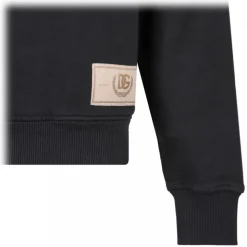 Dolce & Gabbana - Black DG Print Hoodie - Dolce & Gabbana Exclusive Luxury Collection - Avvenice