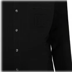 Dolce & Gabbana - Black Cotton Martini Shirt - Dolce & Gabbana Exclusive Luxury Collection - Avvenice