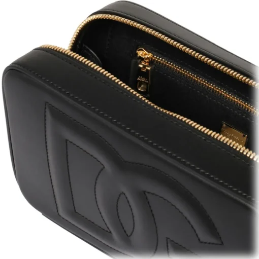 Dolce & Gabbana - Black Logo Embossed Crossbody Bag - Dolce & Gabbana Exclusive Luxury Collection - Avvenice