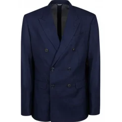 Dolce & Gabbana - Blue Wool Double-Breasted Blazer - Dolce & Gabbana Exclusive Luxury Collection - Avvenice