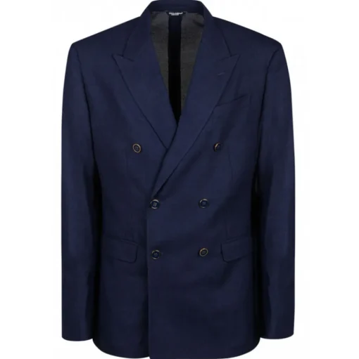 Dolce & Gabbana - Blue Wool Double-Breasted Blazer - Dolce & Gabbana Exclusive Luxury Collection - Avvenice