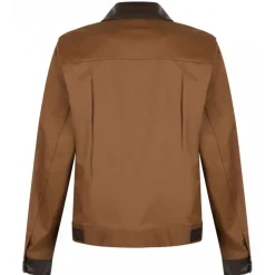 Dolce & Gabbana - Brown Leather Detailing Jacket - Dolce & Gabbana Exclusive Luxury Collection - Avvenice