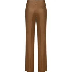 Dolce & Gabbana - Camel Brown Straight Leg Trousers - Dolce & Gabbana Exclusive Luxury Collection - Avvenice