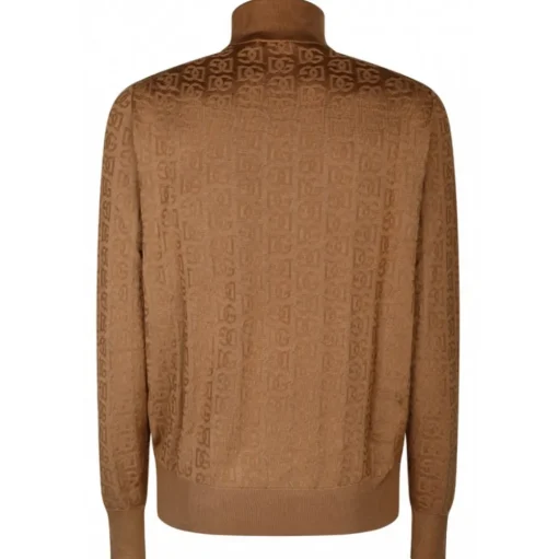 Dolce & Gabbana - Camel Brown Silk Knitted Top - Dolce & Gabbana Exclusive Luxury Collection - Avvenice