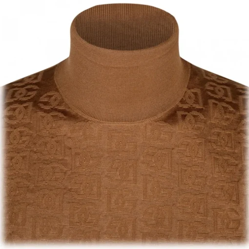 Dolce & Gabbana - Camel Brown Silk Knitted Top - Dolce & Gabbana Exclusive Luxury Collection - Avvenice