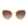 Dolce & Gabbana - Cat Eye Devotion Sunglasses with Lace - Gold - Dolce & Gabbana Eyewear - Avvenice