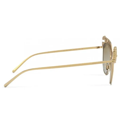 Dolce & Gabbana - Cat Eye Sunglasses Devotion - Gold Barocco - Dolce & Gabbana Eyewear - Avvenice