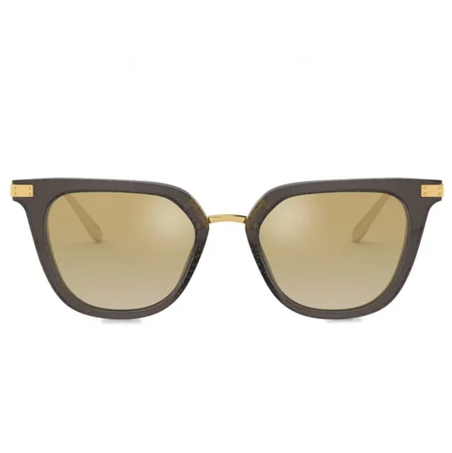 Dolce & Gabbana - Classic Sunglasses Plaque Logo - Golden Pois on Black - Dolce & Gabbana Eyewear - Avvenice
