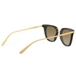 Dolce & Gabbana - Classic Sunglasses Plaque Logo - Golden Pois on Black - Dolce & Gabbana Eyewear - Avvenice