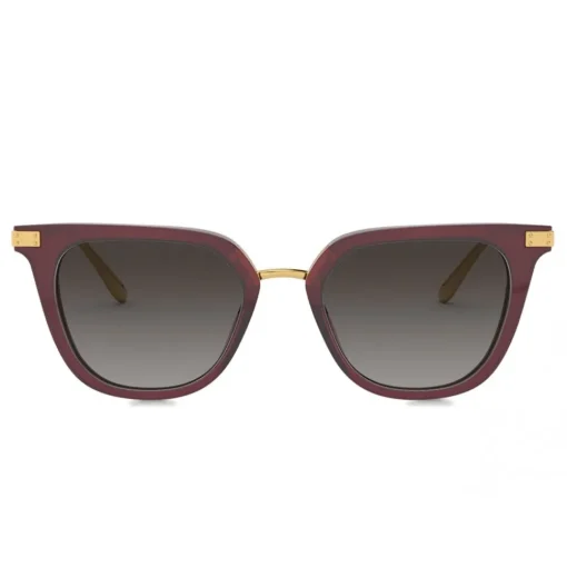 Dolce & Gabbana - Classic Sunglasses Plaque Logo - Bordeaux - Dolce & Gabbana Eyewear - Avvenice