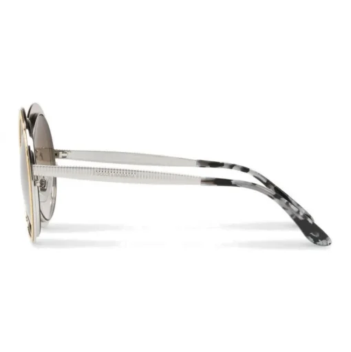 Dolce & Gabbana - Copper Silver Round Sunglasses - Polished Silver - Dolce & Gabbana Eyewear - Avvenice