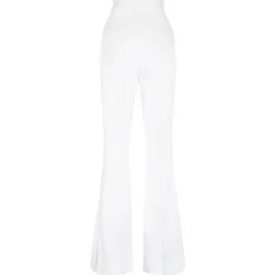 Dolce & Gabbana - Cream White Tailored Wide Leg Trousers - Dolce & Gabbana Exclusive Luxury Collection - Avvenice