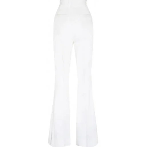 Dolce & Gabbana - Cream White Tailored Wide Leg Trousers - Dolce & Gabbana Exclusive Luxury Collection - Avvenice