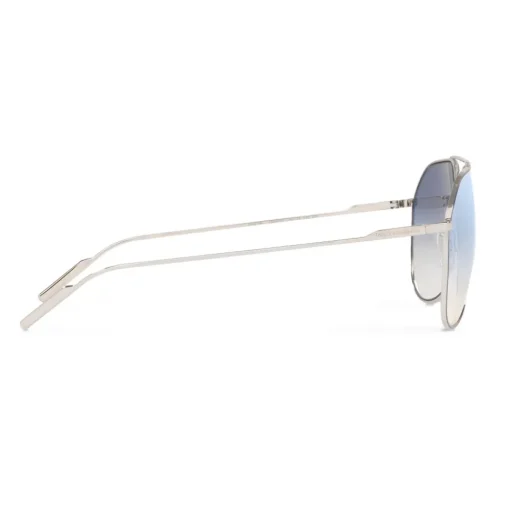 Dolce & Gabbana - Diagonal Cut Sunglasses - Silver - Dolce & Gabbana Eyewear - Avvenice