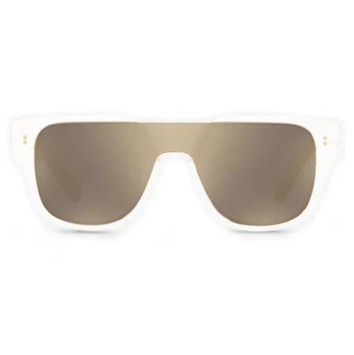 Dolce & Gabbana - Domenico Mask Sunglasses - White - Dolce & Gabbana Eyewear - Avvenice