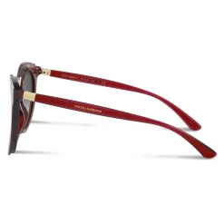 Dolce & Gabbana - Double Line Sunglasses - Burgundy - Dolce & Gabbana Eyewear - Avvenice