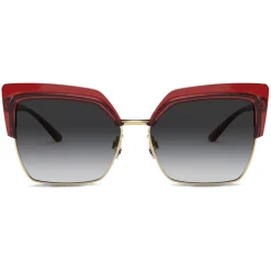 Dolce & Gabbana - Double Line Sunglasses - Burgundy Gold - Dolce & Gabbana Eyewear - Avvenice