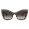 Dolce & Gabbana – Double Line Sunglasses - DG Gold Logo on Black Transparent - Dolce & Gabbana Eyewear - Avvenice