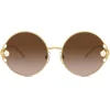Dolce & Gabbana - Filigree & Pearls Sunglasses - Gold - Dolce & Gabbana Eyewear - Avvenice