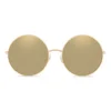 Dolce & Gabbana - Gold Plated Round Sunglasses - Gold Plated - Dolce & Gabbana Eyewear - Avvenice