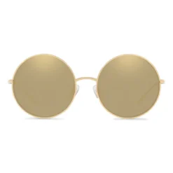 Dolce & Gabbana - Gold Plated Round Sunglasses - Gold Plated - Dolce & Gabbana Eyewear - Avvenice