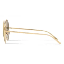 Dolce & Gabbana - Gold Plated Round Sunglasses - Gold Plated - Dolce & Gabbana Eyewear - Avvenice