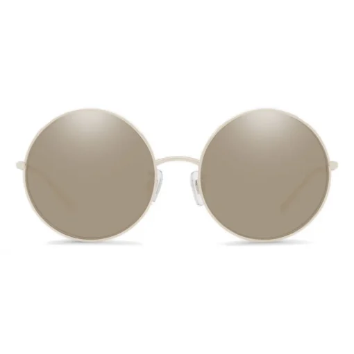 Dolce & Gabbana - Gold Plated Round Sunglasses - Silver Plated - Dolce & Gabbana Eyewear - Avvenice