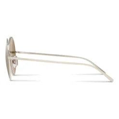 Dolce & Gabbana - Gold Plated Round Sunglasses - Silver Plated - Dolce & Gabbana Eyewear - Avvenice
