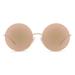 Dolce & Gabbana - Gold Plated Round Sunglasses - Rose Gold Plated - Dolce & Gabbana Eyewear - Avvenice