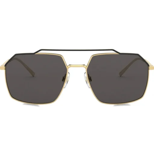 Dolce & Gabbana - Gros Grain Sunglasses - Gold Black - Dolce & Gabbana Eyewear - Avvenice