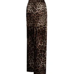 Dolce & Gabbana - Leopard Print Satin Pyjama Pants - Dolce & Gabbana Exclusive Luxury Collection - Avvenice