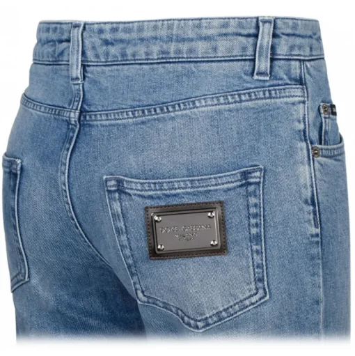 Dolce & Gabbana - Light Blue Bootcut Jeans - Dolce & Gabbana Exclusive Luxury Collection - Avvenice