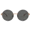 Dolce & Gabbana - Logo Plaque Sunglasses - Pink Gold - Dolce & Gabbana Eyewear - Avvenice