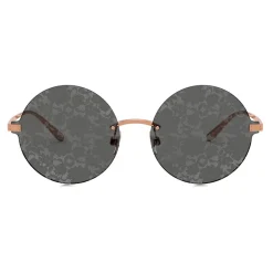 Dolce & Gabbana - Logo Plaque Sunglasses - Pink Gold - Dolce & Gabbana Eyewear - Avvenice