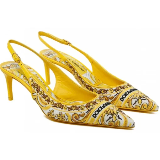 Dolce & Gabbana - Maiolica Pattern Slingback - Dolce & Gabbana Exclusive Luxury Collection - Avvenice
