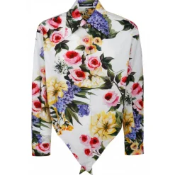Dolce & Gabbana - Multi-Coloured Garden Print Shirt - Dolce & Gabbana Exclusive Luxury Collection - Avvenice
