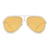 Dolce & Gabbana - Pilot Sunglasses with Metallic Profile - Light Shiny Gold - Dolce & Gabbana Eyewear - Avvenice