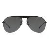 Dolce & Gabbana - Pilot Sunglasses in Metal - Black Matt - Dolce & Gabbana Eyewear - Avvenice