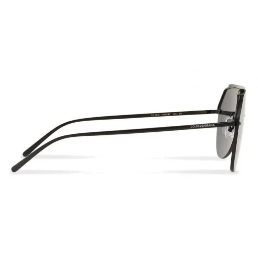 Dolce & Gabbana - Pilot Sunglasses in Metal - Black Matt - Dolce & Gabbana Eyewear - Avvenice