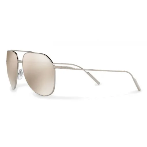 Dolce & Gabbana - Pilot Sunglasses in Gold Plated Metal - Plated Silver - Dolce & Gabbana Eyewear - Avvenice