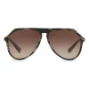 Dolce & Gabbana - Pilot Acetate Sunglasses with Key Bridge - Brown Horn Effect - Dolce & Gabbana Eyewear - Avvenice
