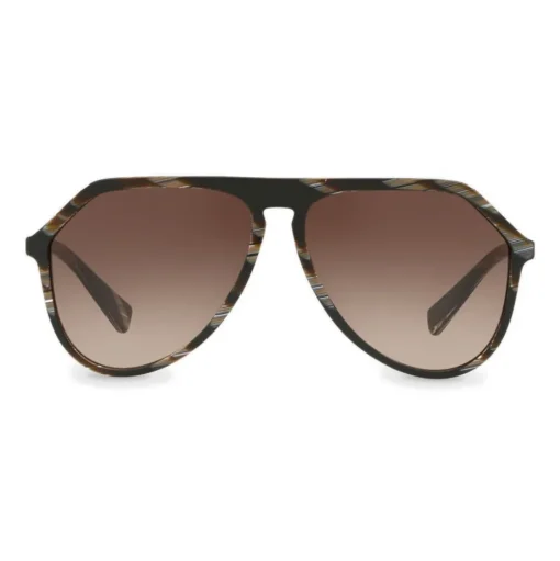 Dolce & Gabbana - Pilot Acetate Sunglasses with Key Bridge - Brown Horn Effect - Dolce & Gabbana Eyewear - Avvenice