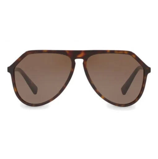 Dolce & Gabbana - Pilot Acetate Sunglasses with Key Bridge - Havana - Dolce & Gabbana Eyewear - Avvenice