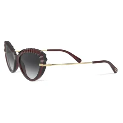 Dolce & Gabbana - Plisse Sunglasses - Burgundy - Dolce & Gabbana Eyewear - Avvenice