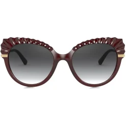 Dolce & Gabbana - Plisse Sunglasses - Burgundy - Dolce & Gabbana Eyewear - Avvenice