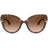 Dolce & Gabbana - Plisse Sunglasses - Brown - Dolce & Gabbana Eyewear - Avvenice